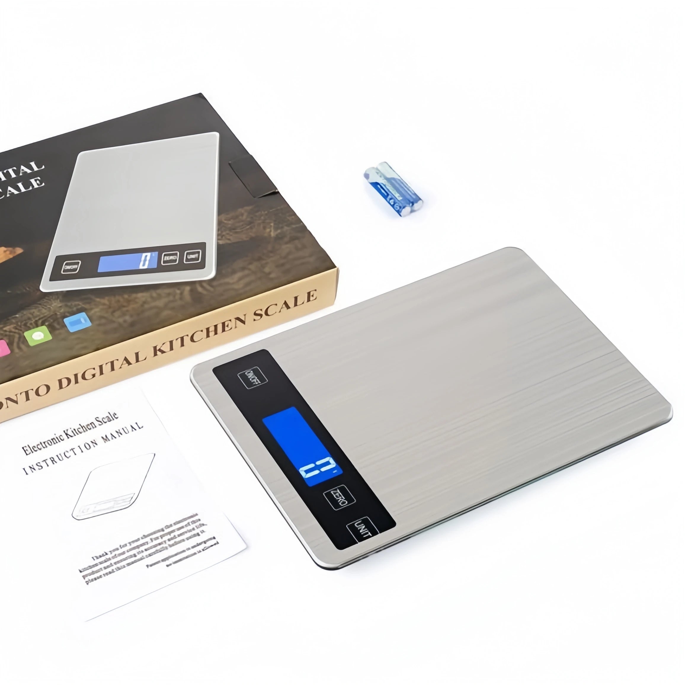 Balança de Cozinha em Aço Inoxidável – Ecrã LED, Precisão 1g, Capacidade até 15kg Balança de Cozinha em Aço Inoxidável – Ecrã LED, Precisão 1g, Capacidade até 15kg